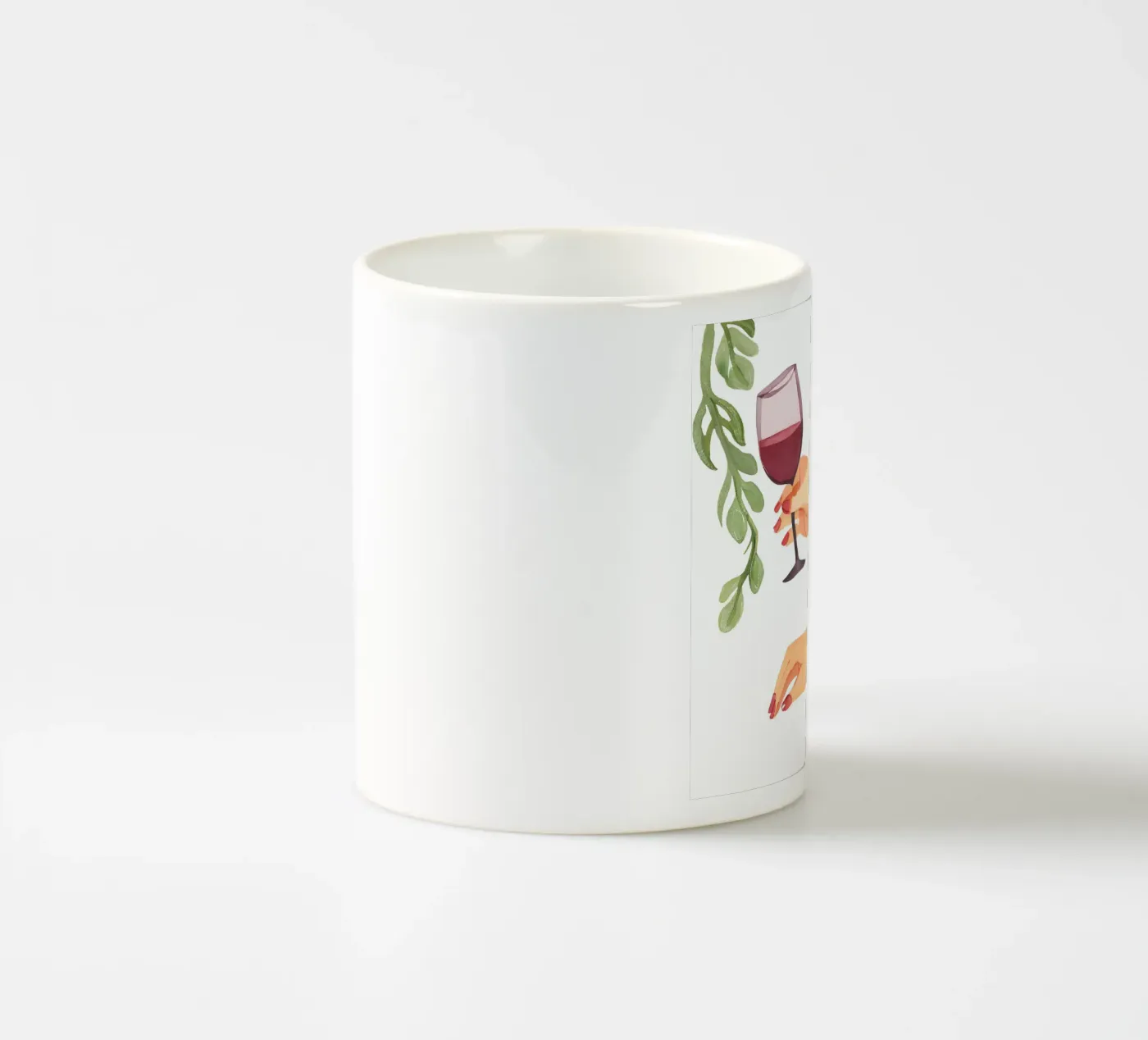 Weinglas ceramic mug by designsbysophia