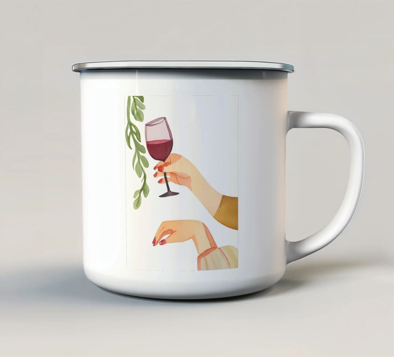 Weinglas tazza in smalto da designsbysophia