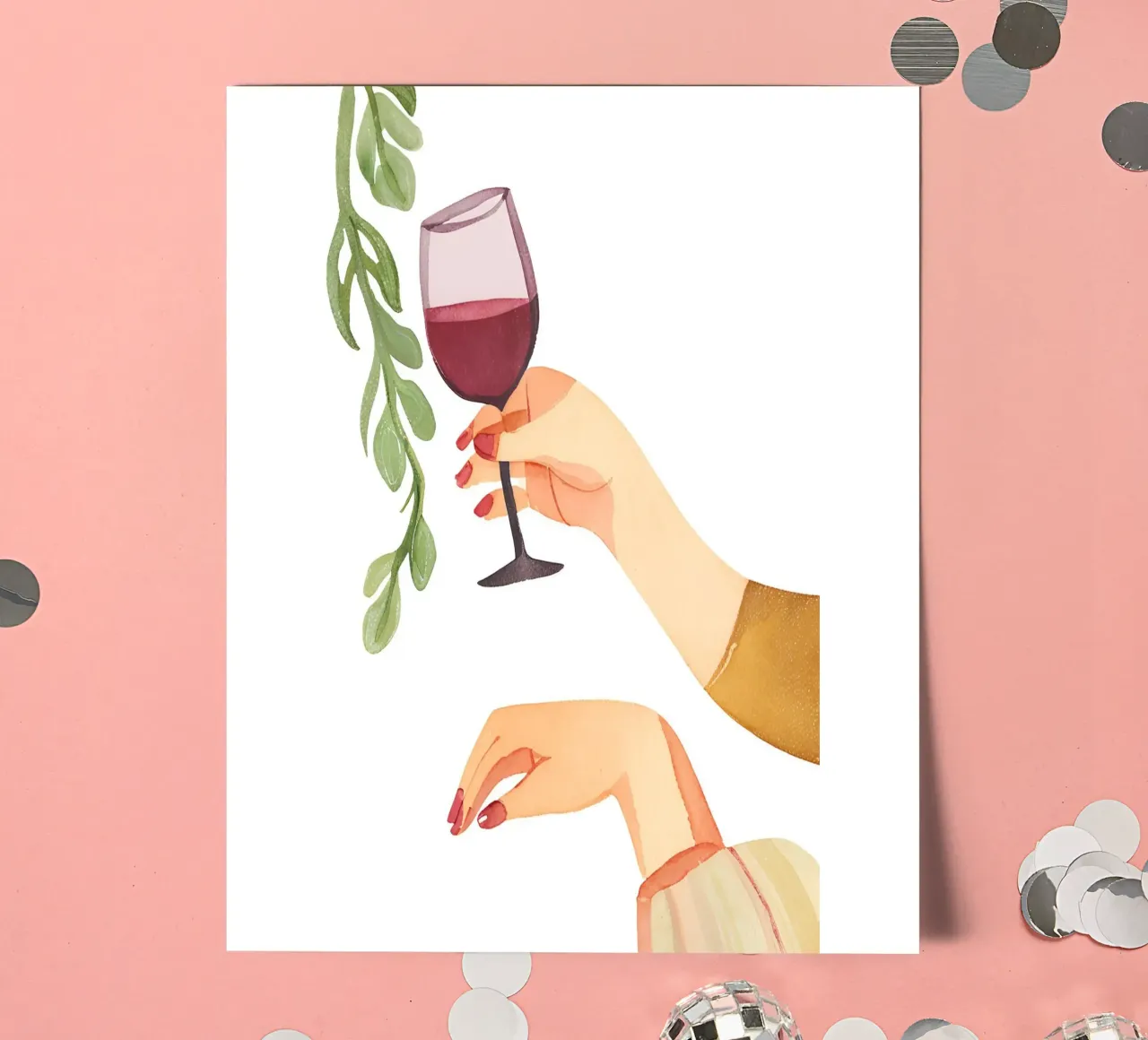 Weinglas sticker sheet by designsbysophia