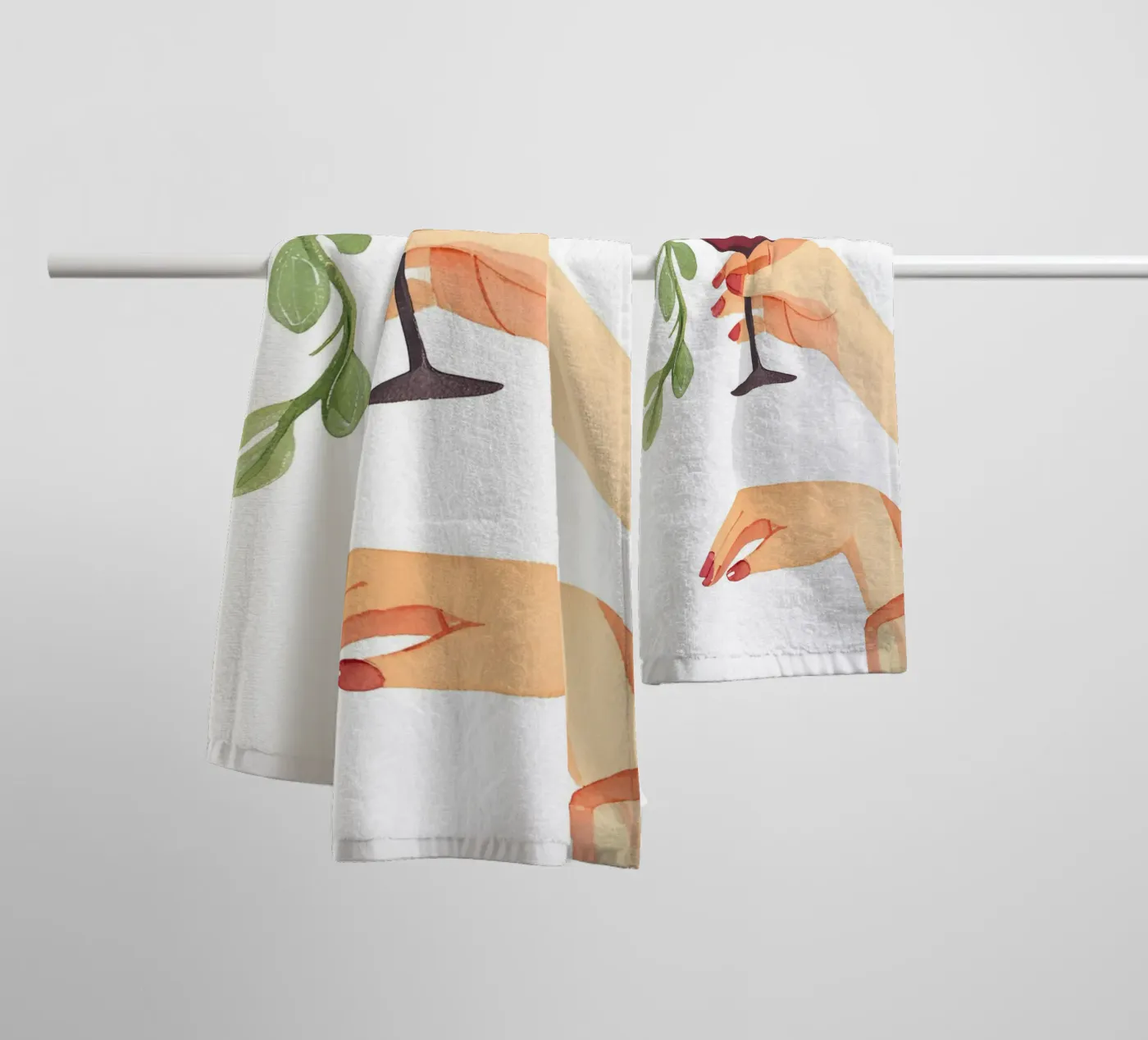 Weinglas towel by designsbysophia