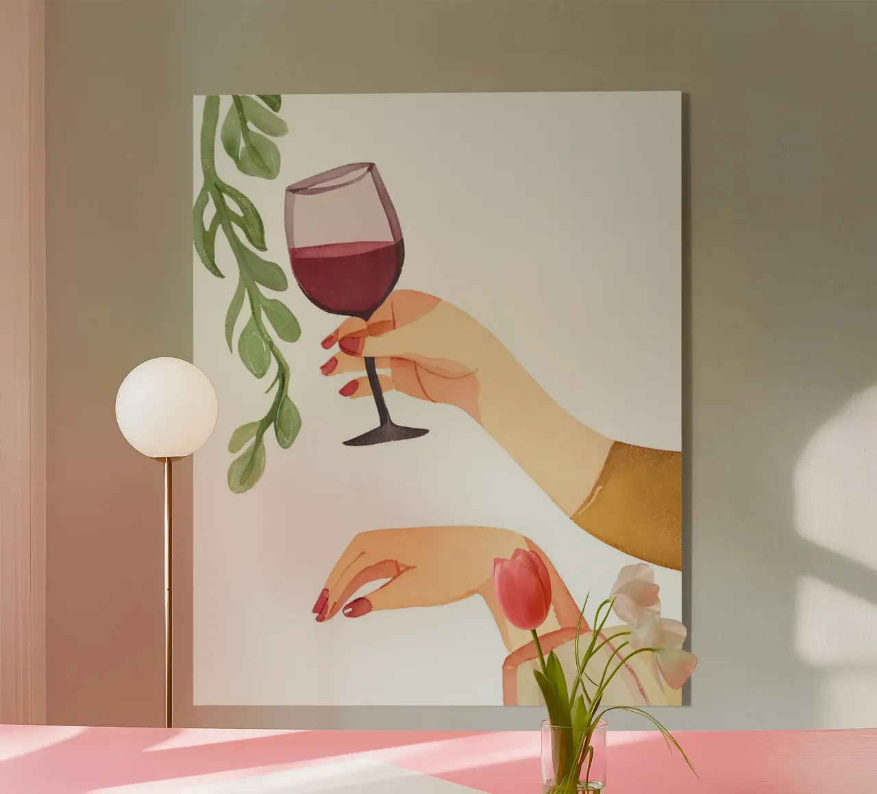 Weinglas acrylic glass by designsbysophia
