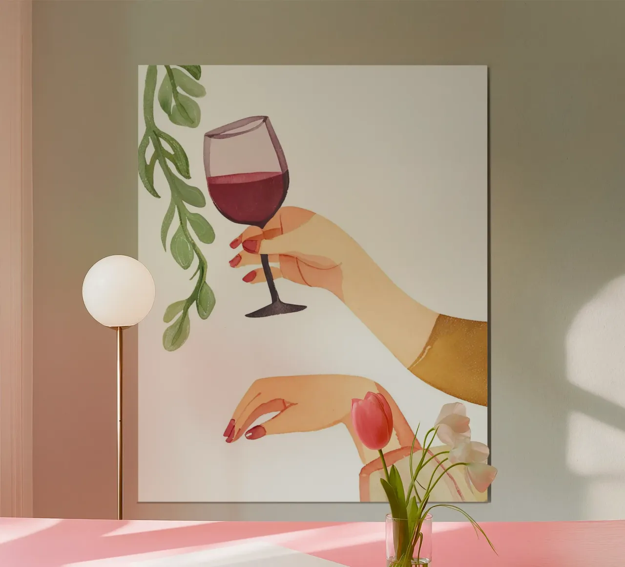 Weinglas poster da designsbysophia