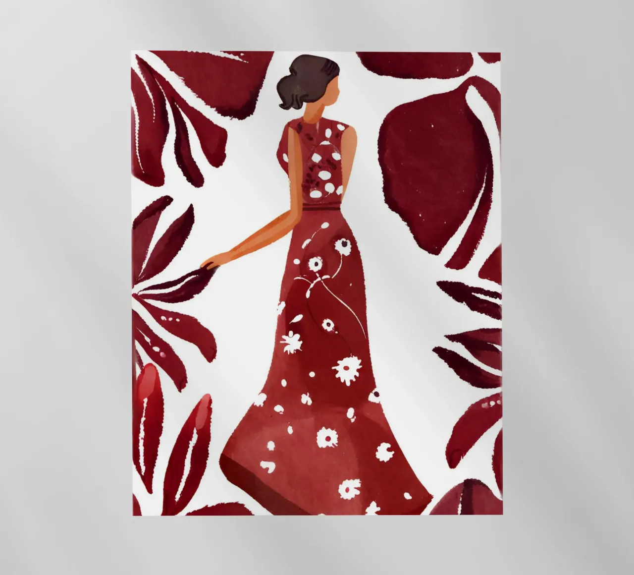 Frau in weinrot pellicola backlit da designsbysophia
