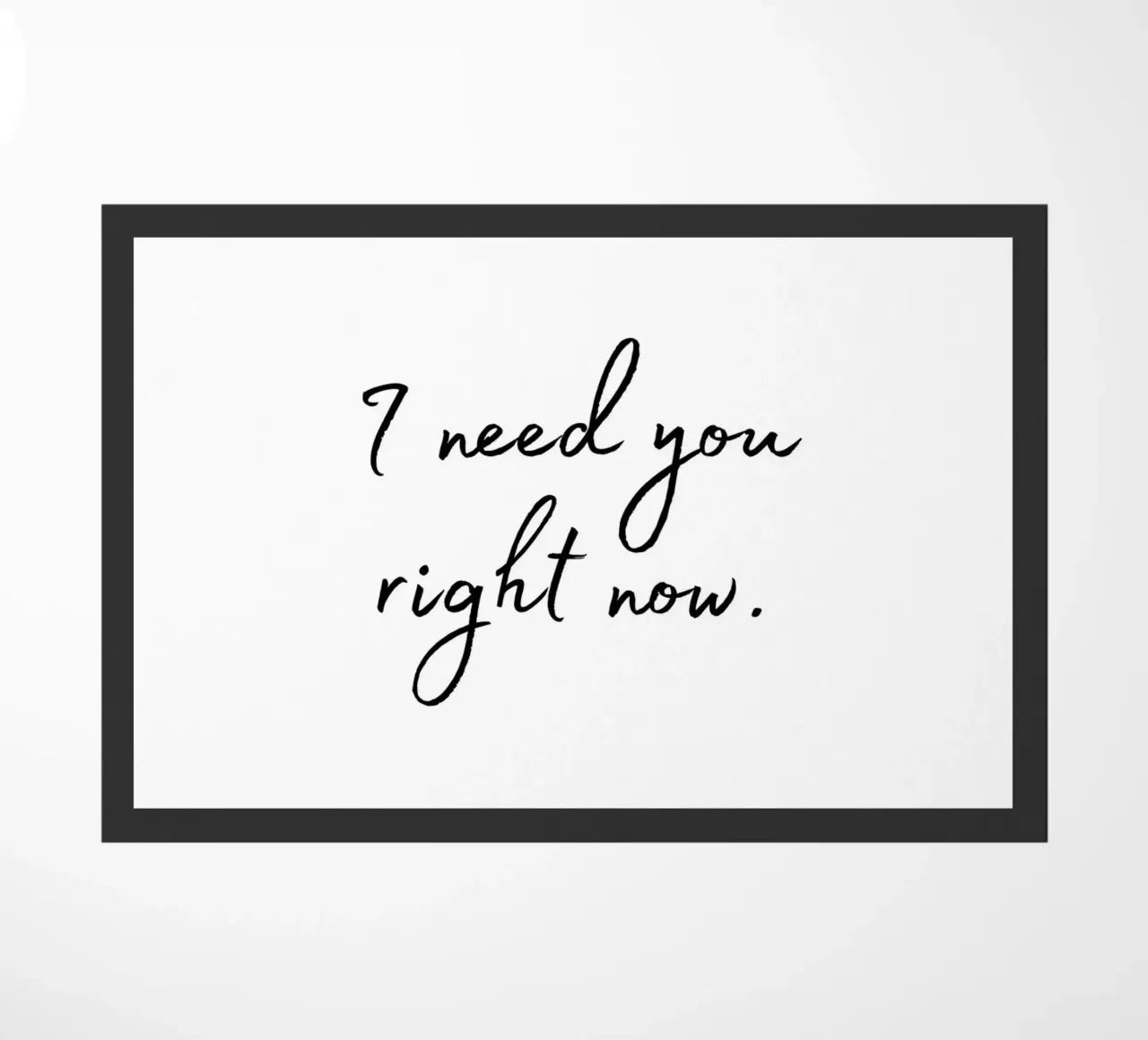 I need you right now zerbino da designsbysophia