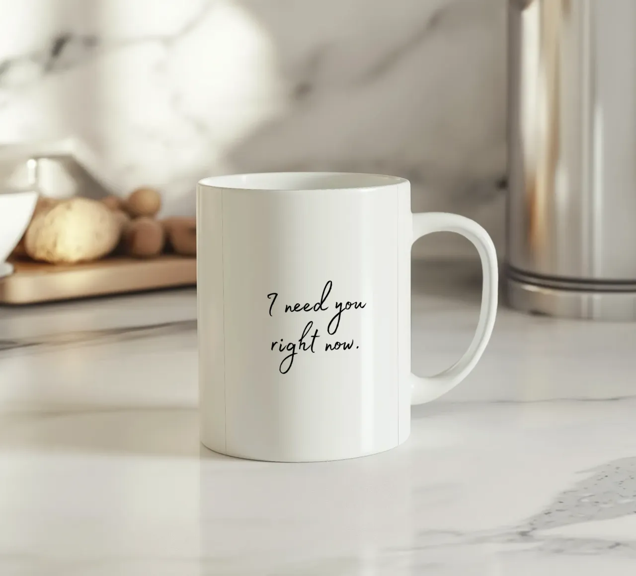 I need you right now tazza in ceramica da designsbysophia