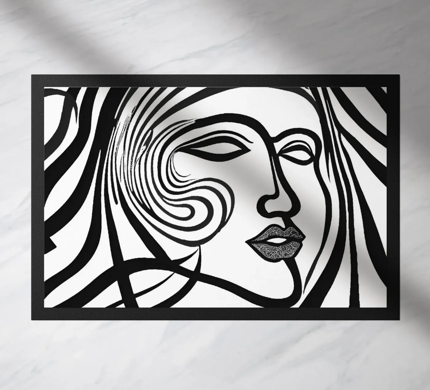 Frauengesicht deurmat van designsbysophia