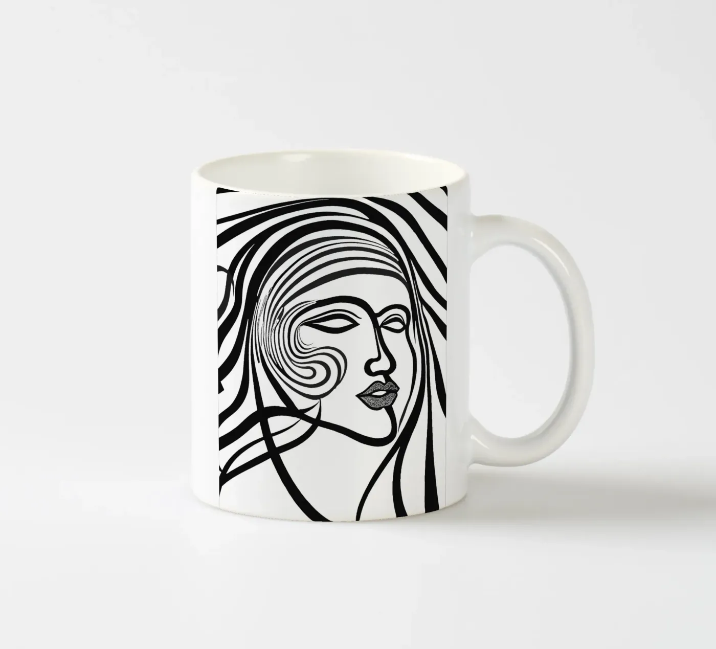 Frauengesicht ceramic mug by designsbysophia