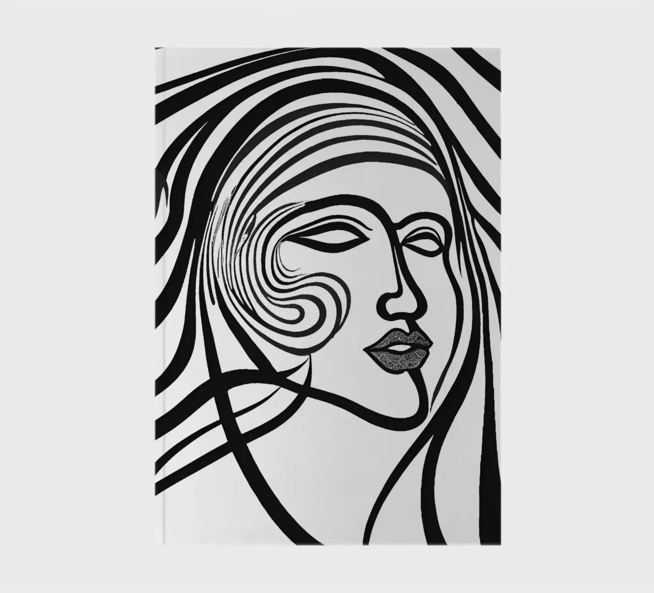 Frauengesicht notebook by designsbysophia