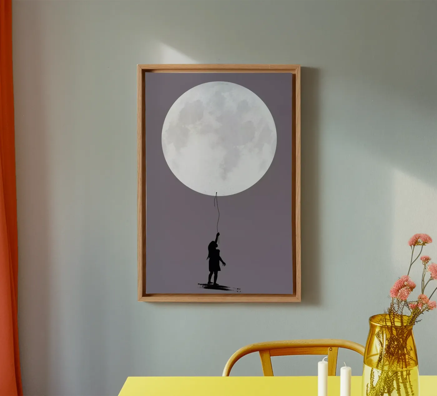 Moonballoon canvas van Amy & Kurt