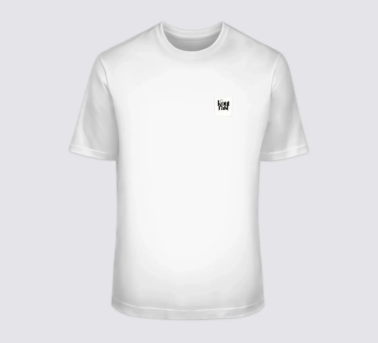 Labyrinth of lines - abstract pattern art in black and white t-shirt by Kunst und Kontrast