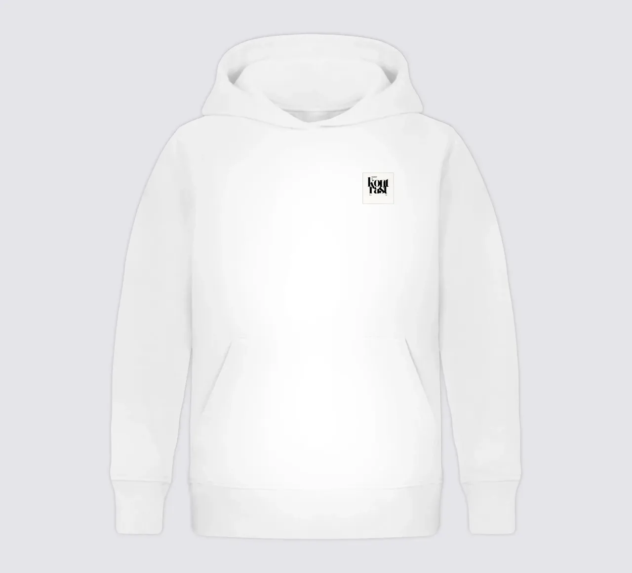 Labirinto di linee - motivo astratto in bianco e nero felpa bambino con cappuccio da Kunst und Kontrast