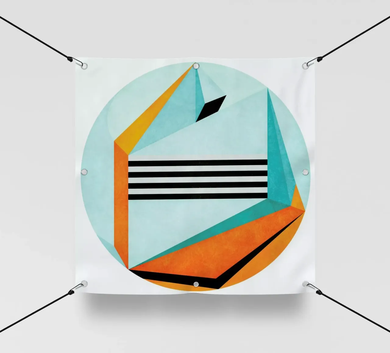 Stand Between And Listen telo in pvc da Abstract 888