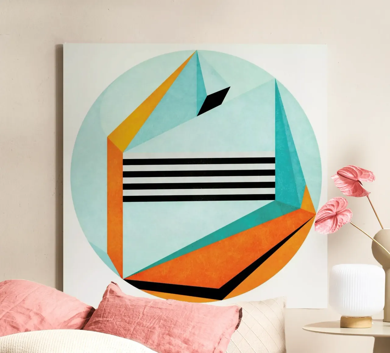 Stand Between And Listen canvas by lovely lines