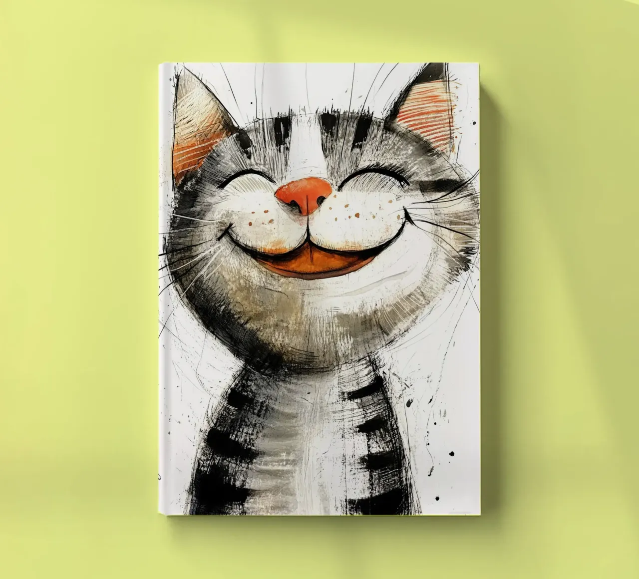 Drawing cat animal art notebook by Justyna Jaszke JBJart