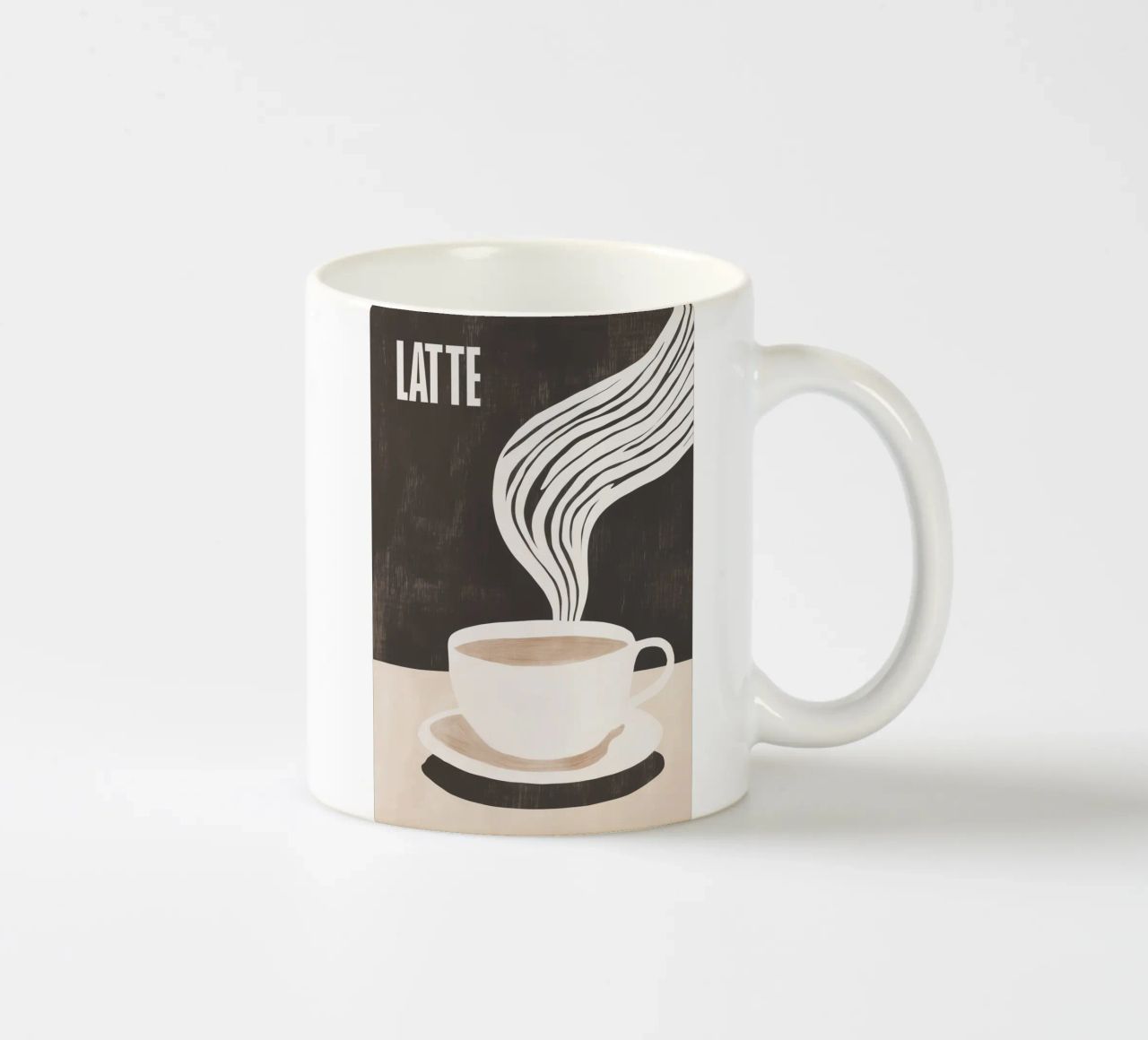 LATTE | Caffè con latte motivo cucina tazza in ceramica da Autofocus