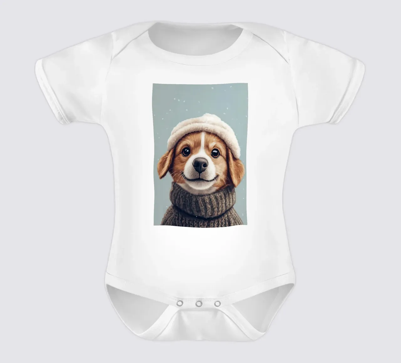 Held #36: Gezellige Beagle babyrompertje korte mouwen van farbenhelden