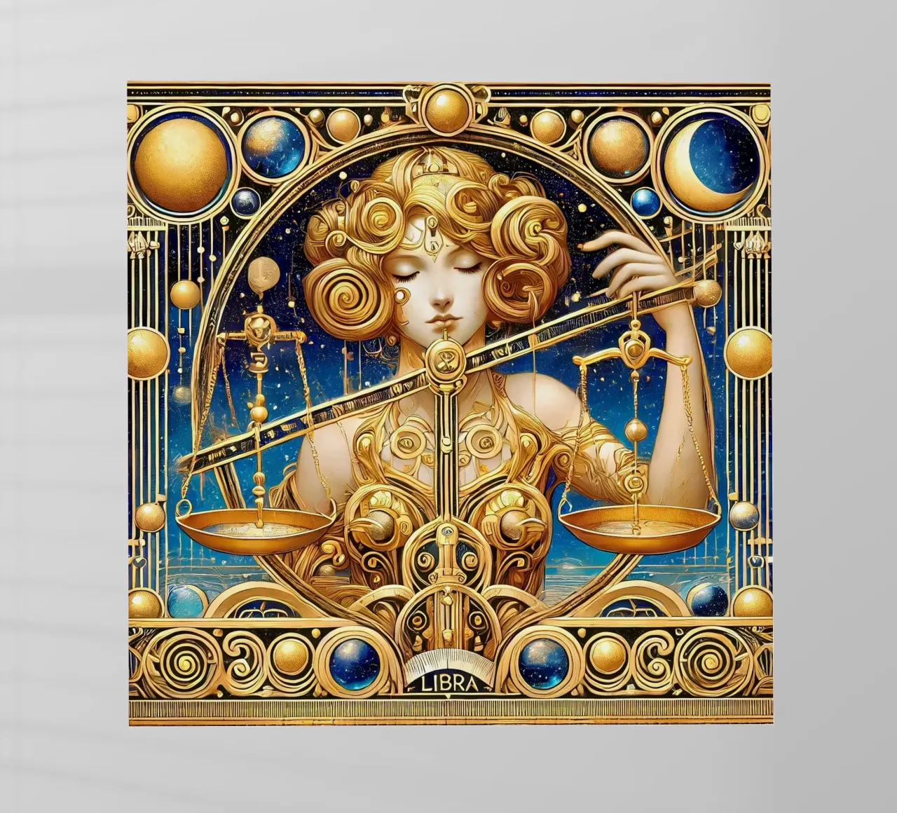 Segno zodiacale Bilancia pellicola backlit da Art-Nouveau-Dsg