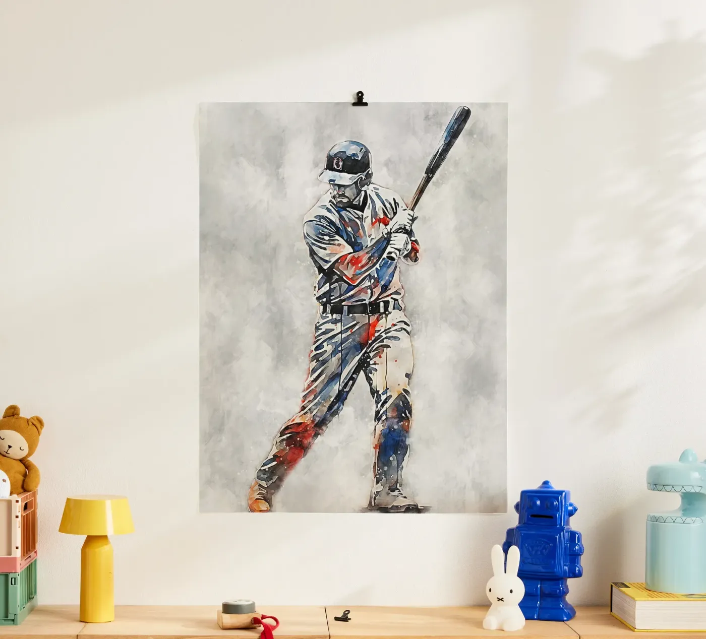 Baseball Color Gray poster da Mateo