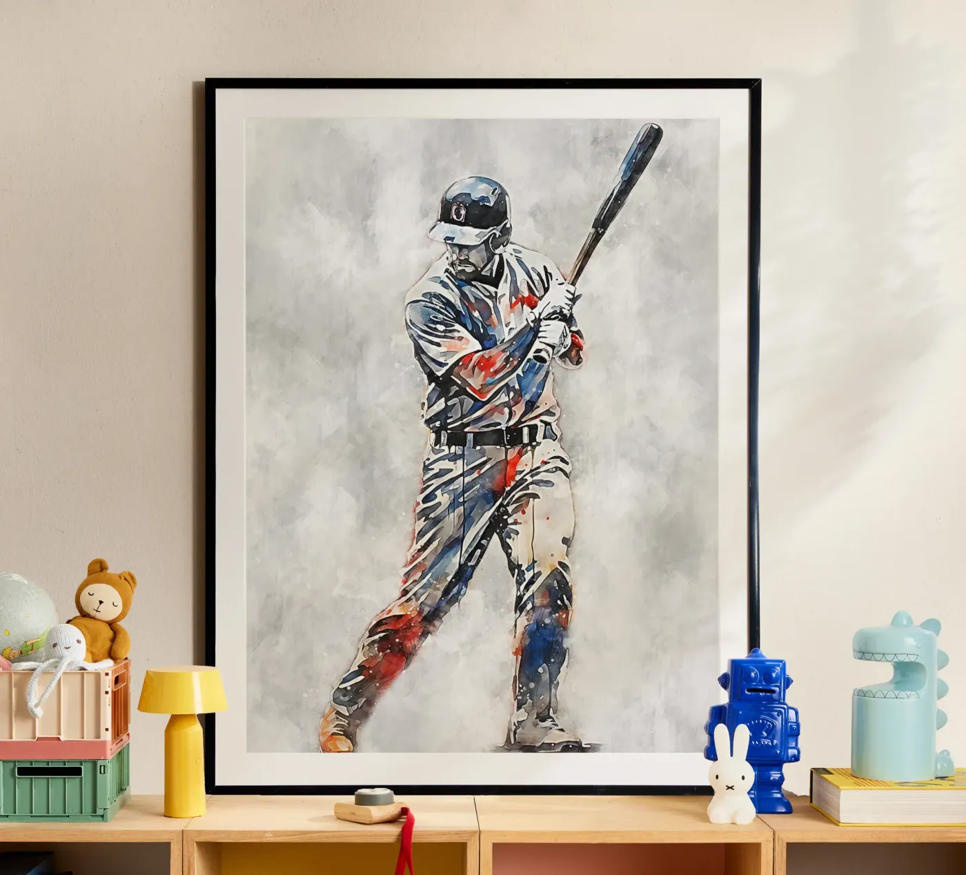 Baseball Color Gray poster da Mateo