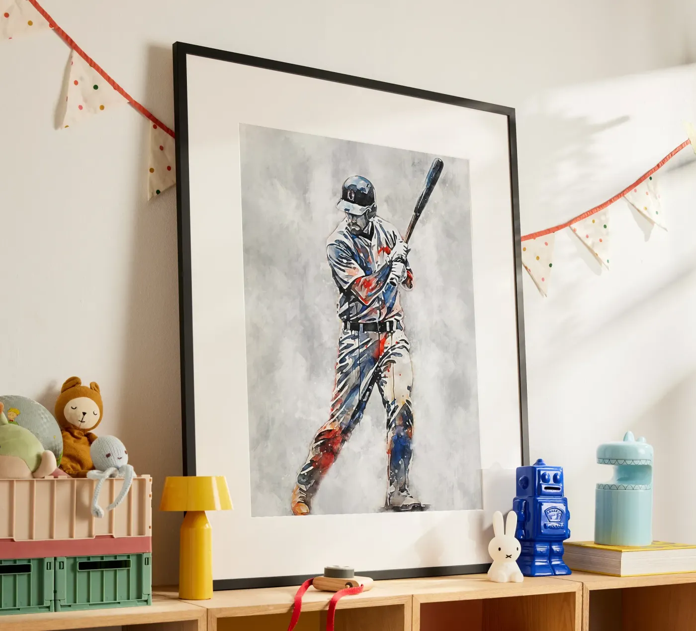 Baseball Color Gray poster da Mateo