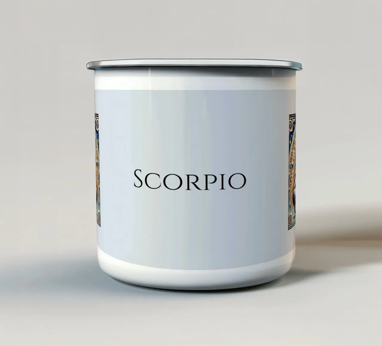 Segno zodiacale Scorpione tazza in smalto da Art-Nouveau-Dsg