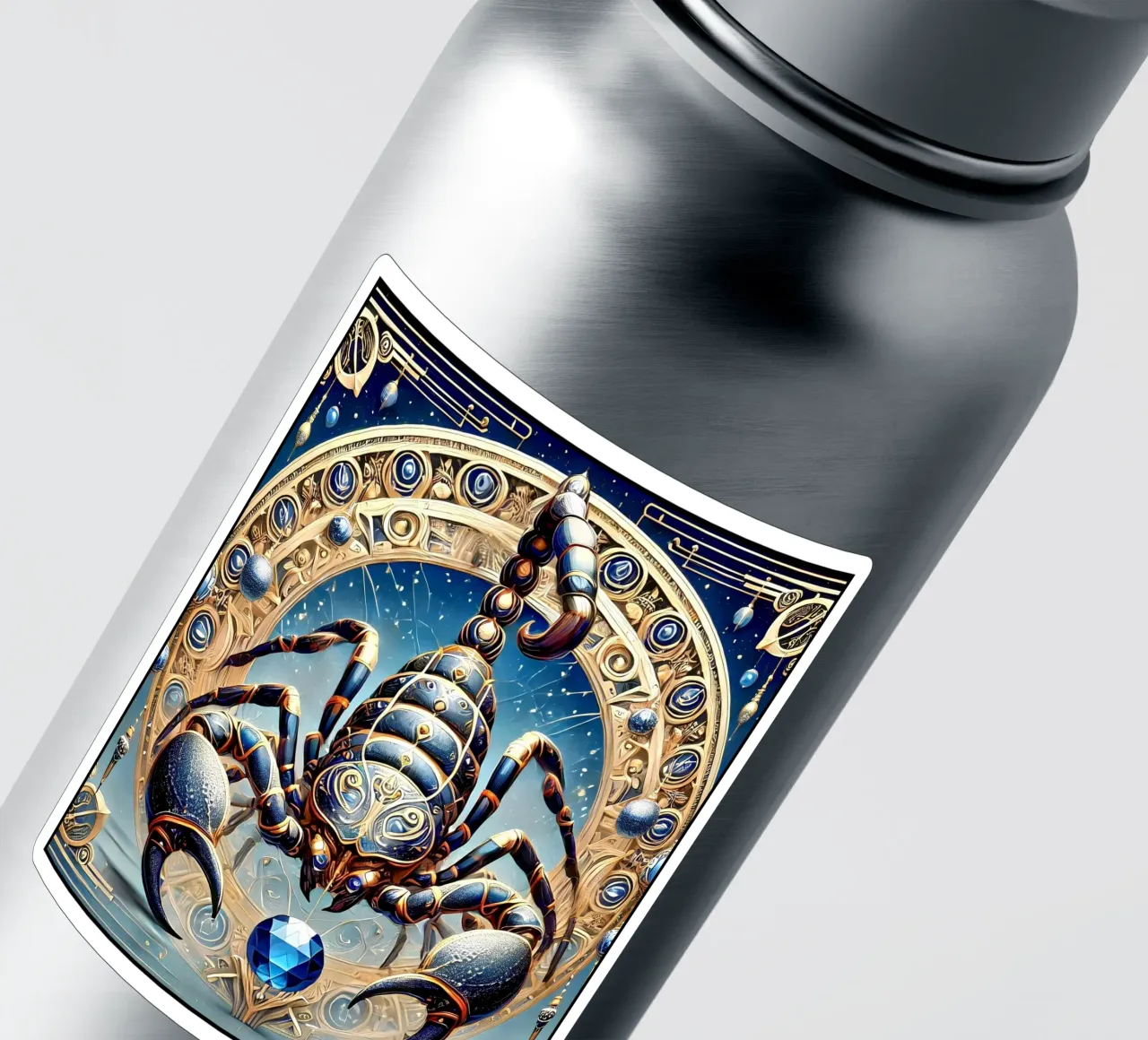 Signo astrológico Escorpio pegatina de Art-Nouveau-Dsg