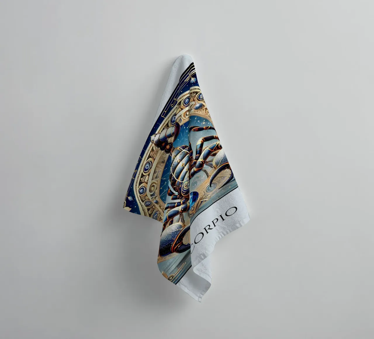 Segno zodiacale Scorpione asciugamano da bagno da Art-Nouveau-Dsg
