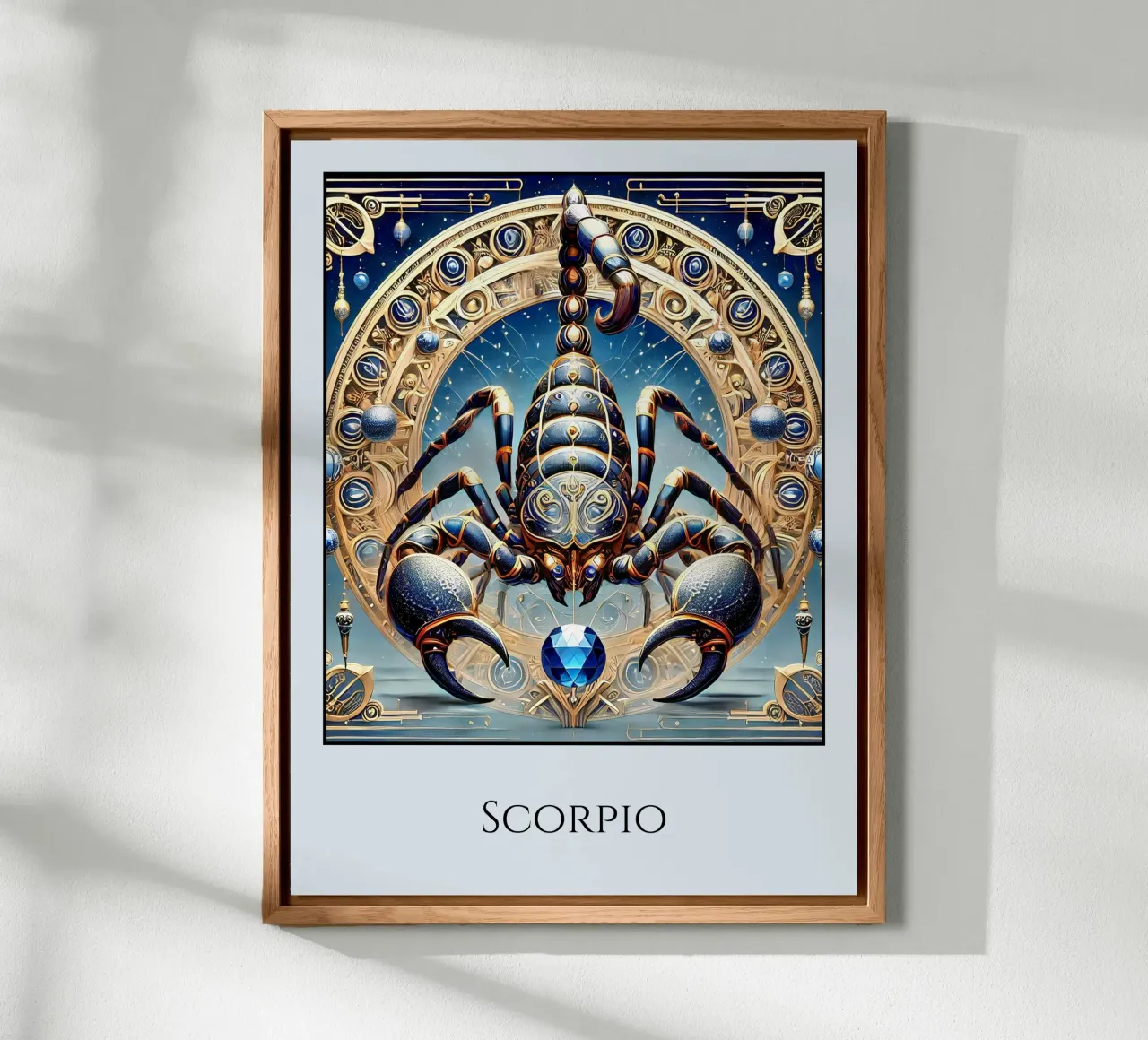 Segno zodiacale Scorpione alluminio dibond da Art-Nouveau-Dsg