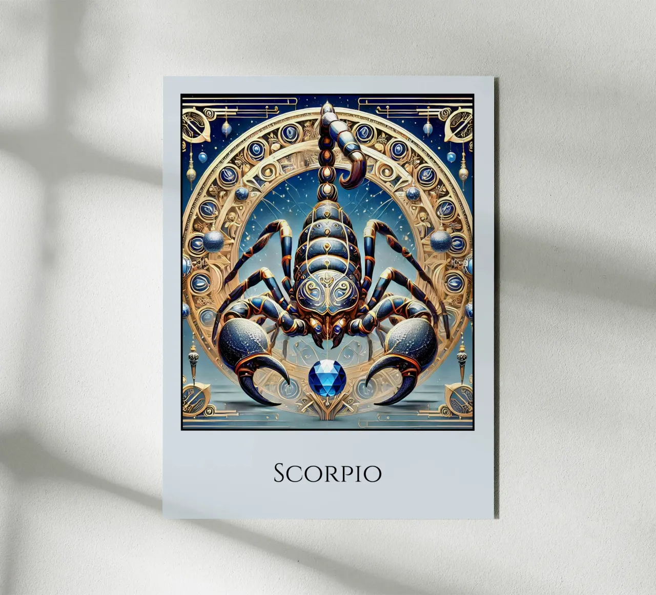 Segno zodiacale Scorpione alluminio dibond da Art-Nouveau-Dsg