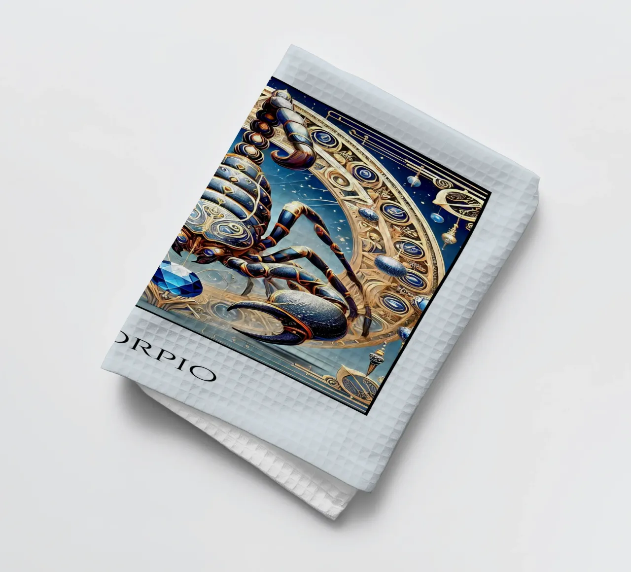 Segno zodiacale Scorpione canovaccio da cucina da Art-Nouveau-Dsg