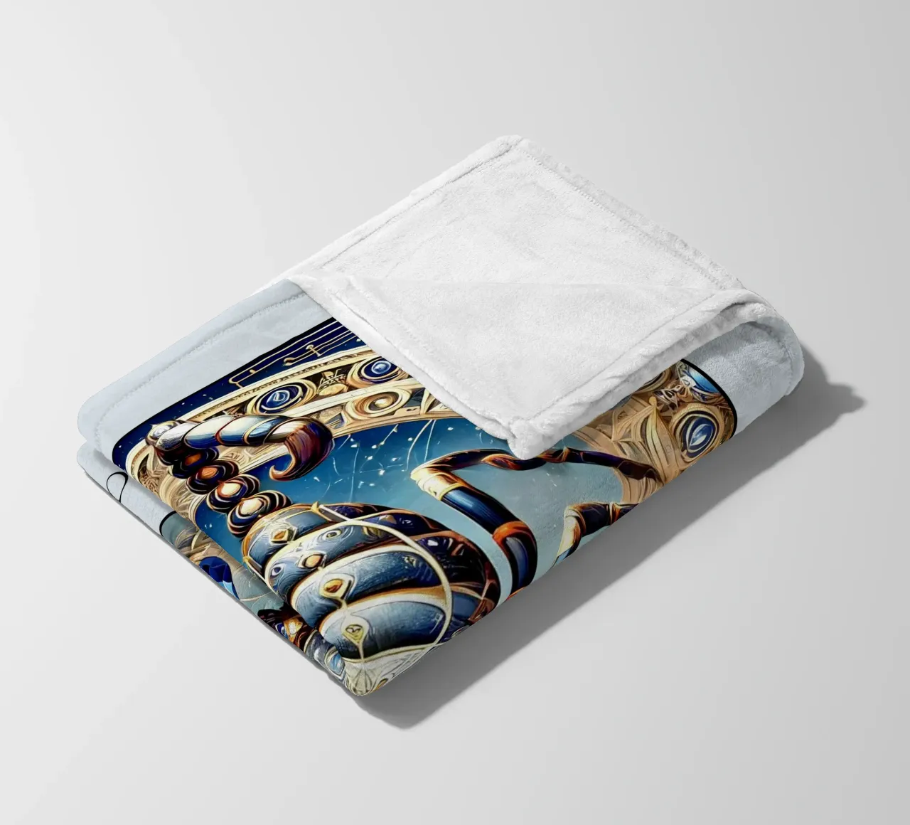 Segno zodiacale Scorpione coperta in pile da Art-Nouveau-Dsg