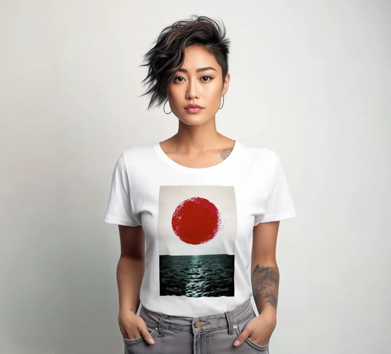 Sunset t-shirt da donna da Amy & Kurt