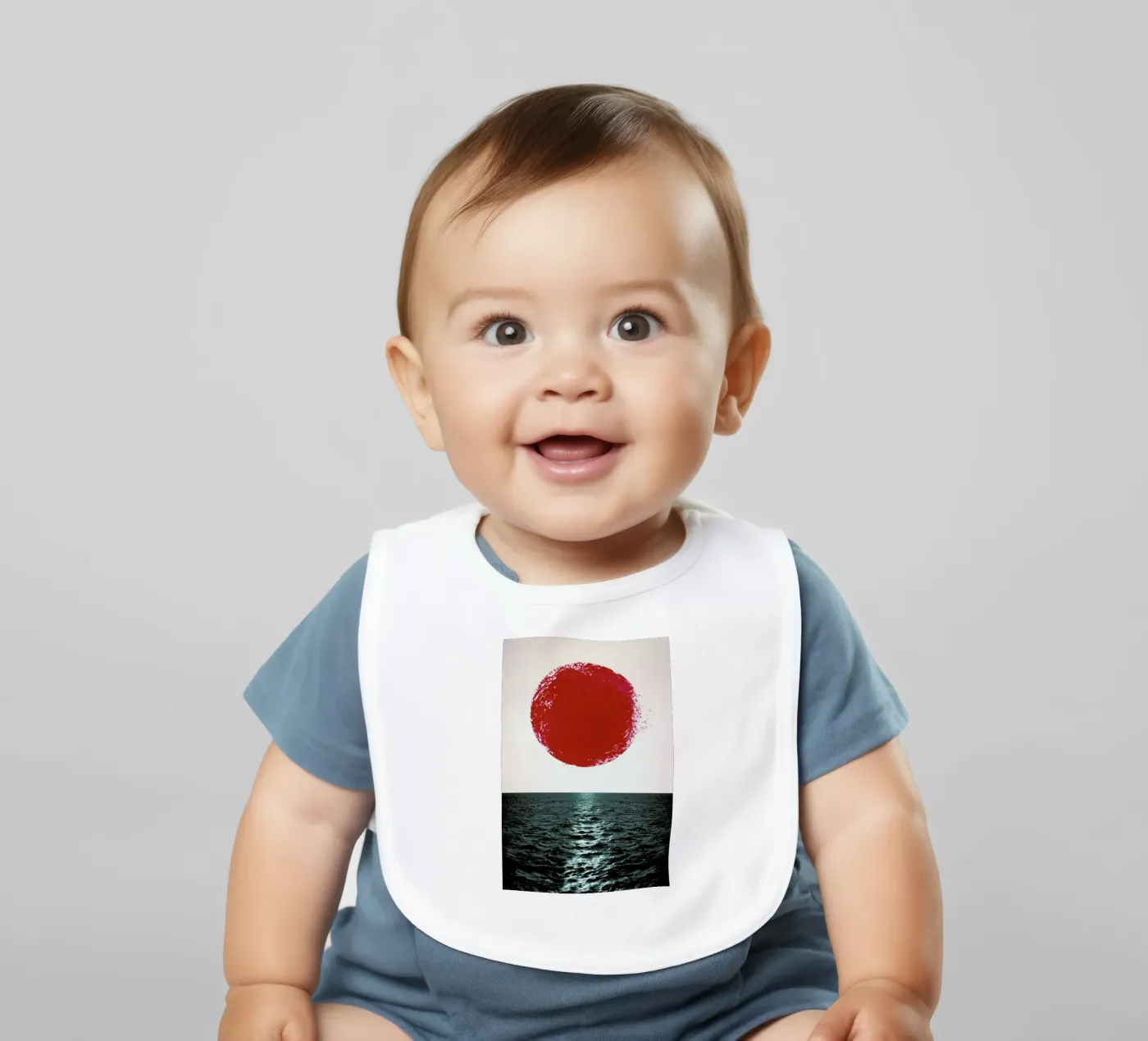 Sunset baby bib by Amy & Kurt