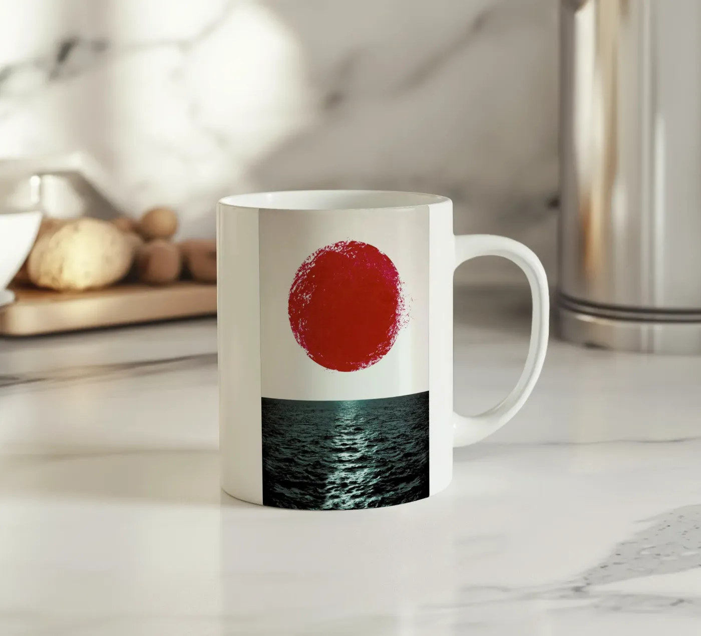 Sunset keramische mok van Amy & Kurt