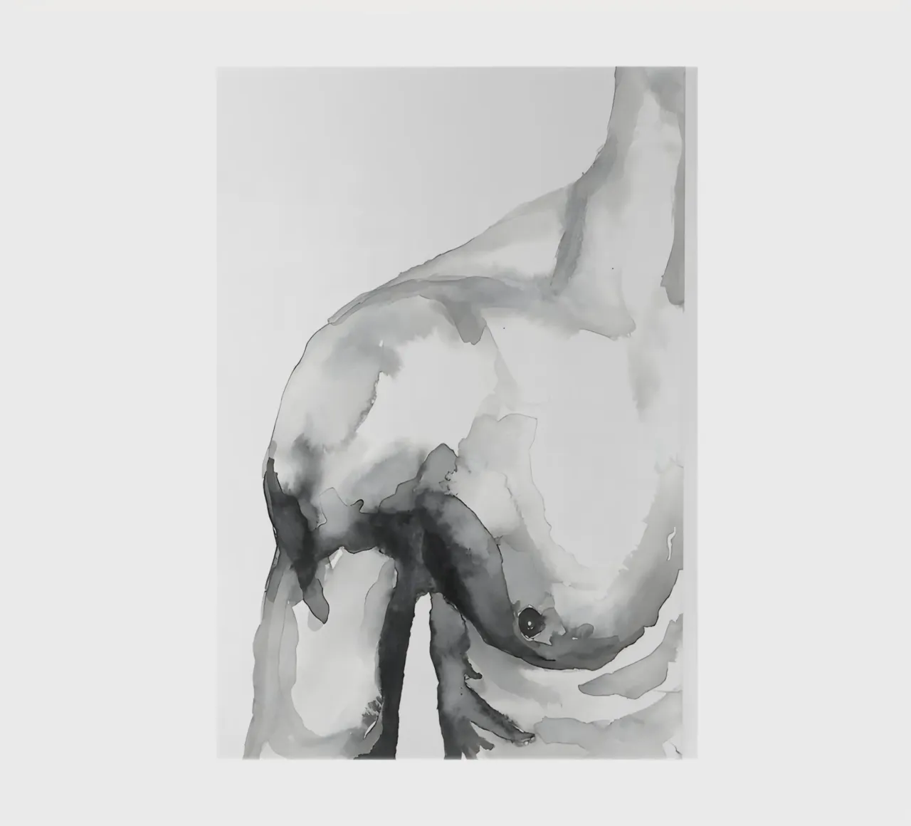 The anatomy of art - Minimalist representation of the body notebook by Kunst und Kontrast