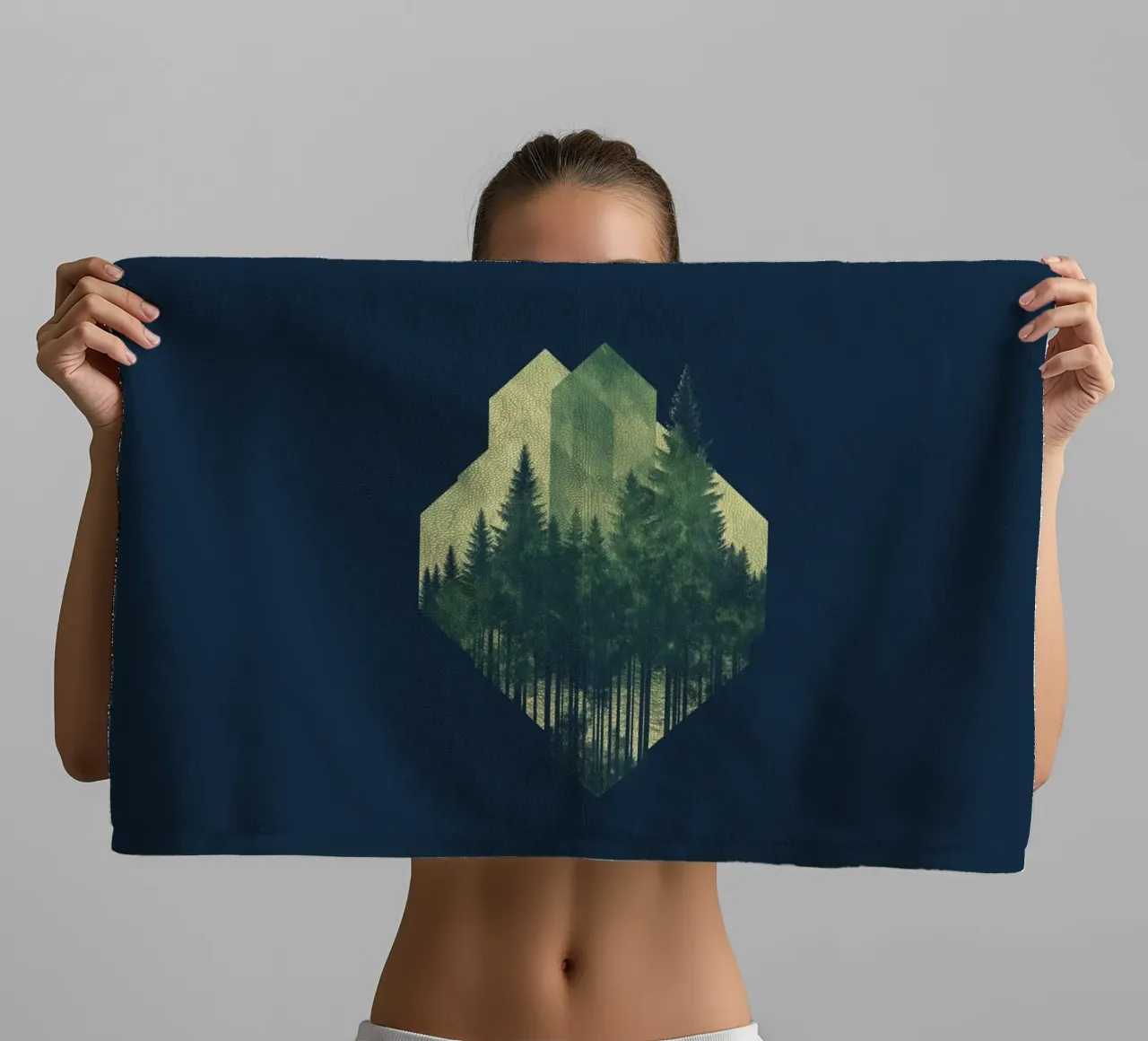Green emerge 7 - icon asciugamano da bagno da The Quiet Senju