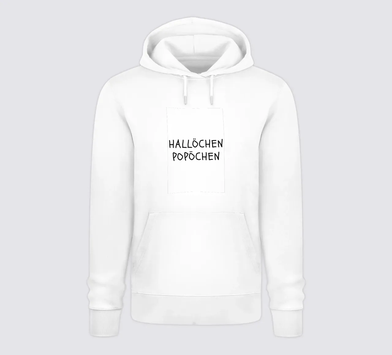 Hallöchen Popöchen felpa con cappuccio da NORDLICHT DESIGNS