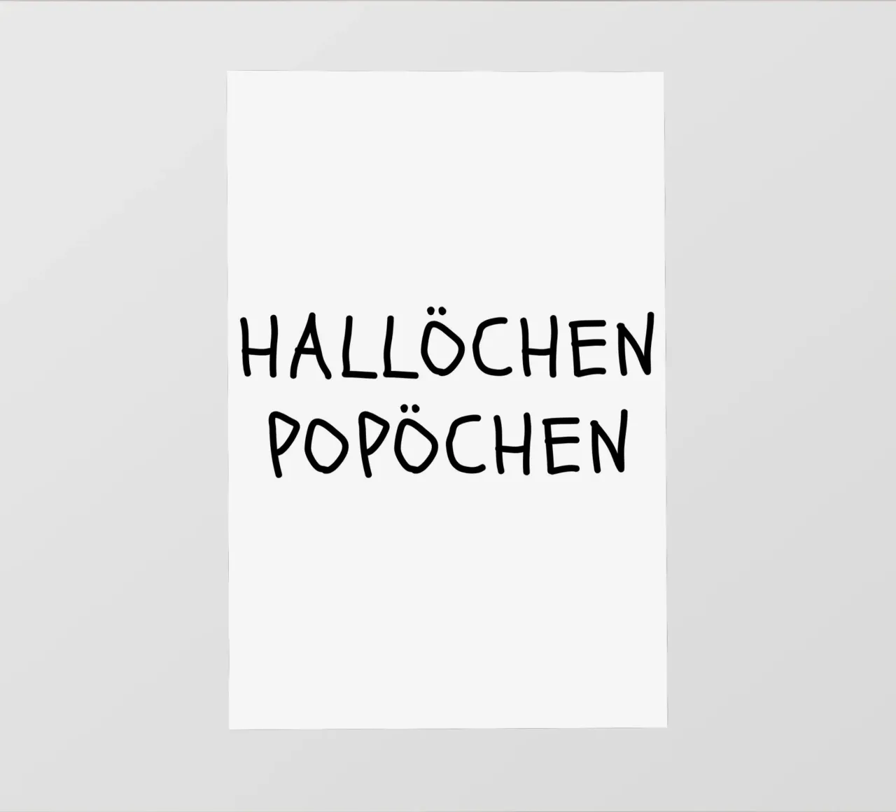 Hallöchen Popöchen telo in pvc da NORDLICHT DESIGNS
