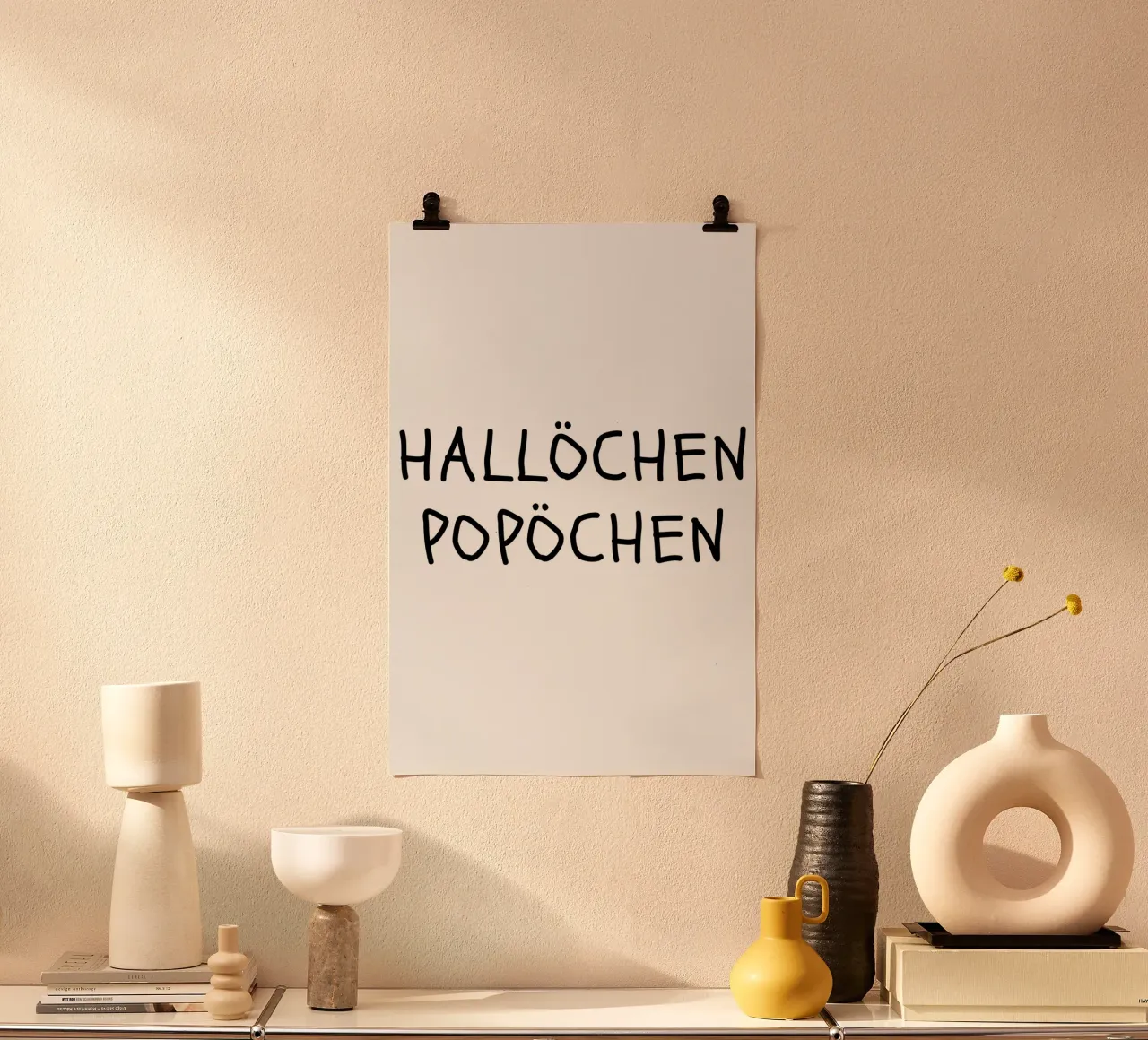 Hallöchen Popöchen carta hahnemühle da NORDLICHT DESIGNS