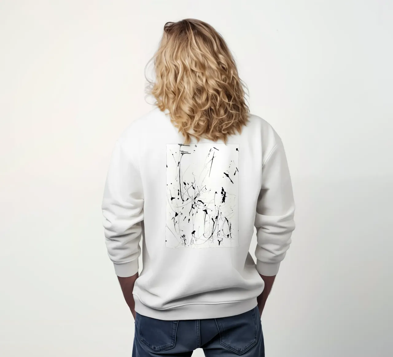 Caos e armonia - design splatter moderno felpa da Kunst und Kontrast