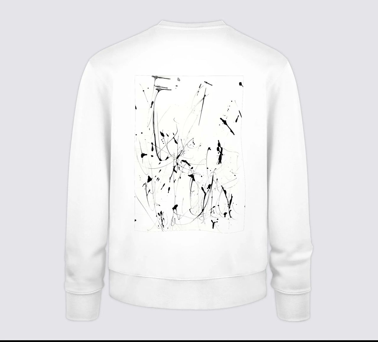 Caos e armonia - design splatter moderno felpa da Kunst und Kontrast