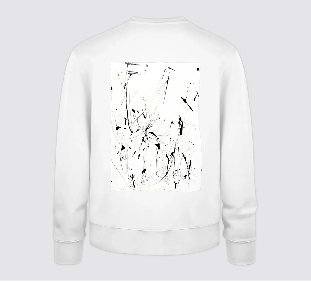 Caos e armonia - design splatter moderno felpa da Kunst und Kontrast