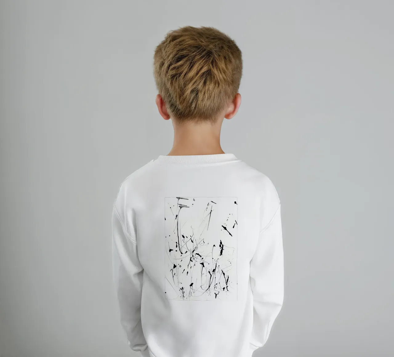Caos e armonia - design splatter moderno felpa bambino da Kunst und Kontrast