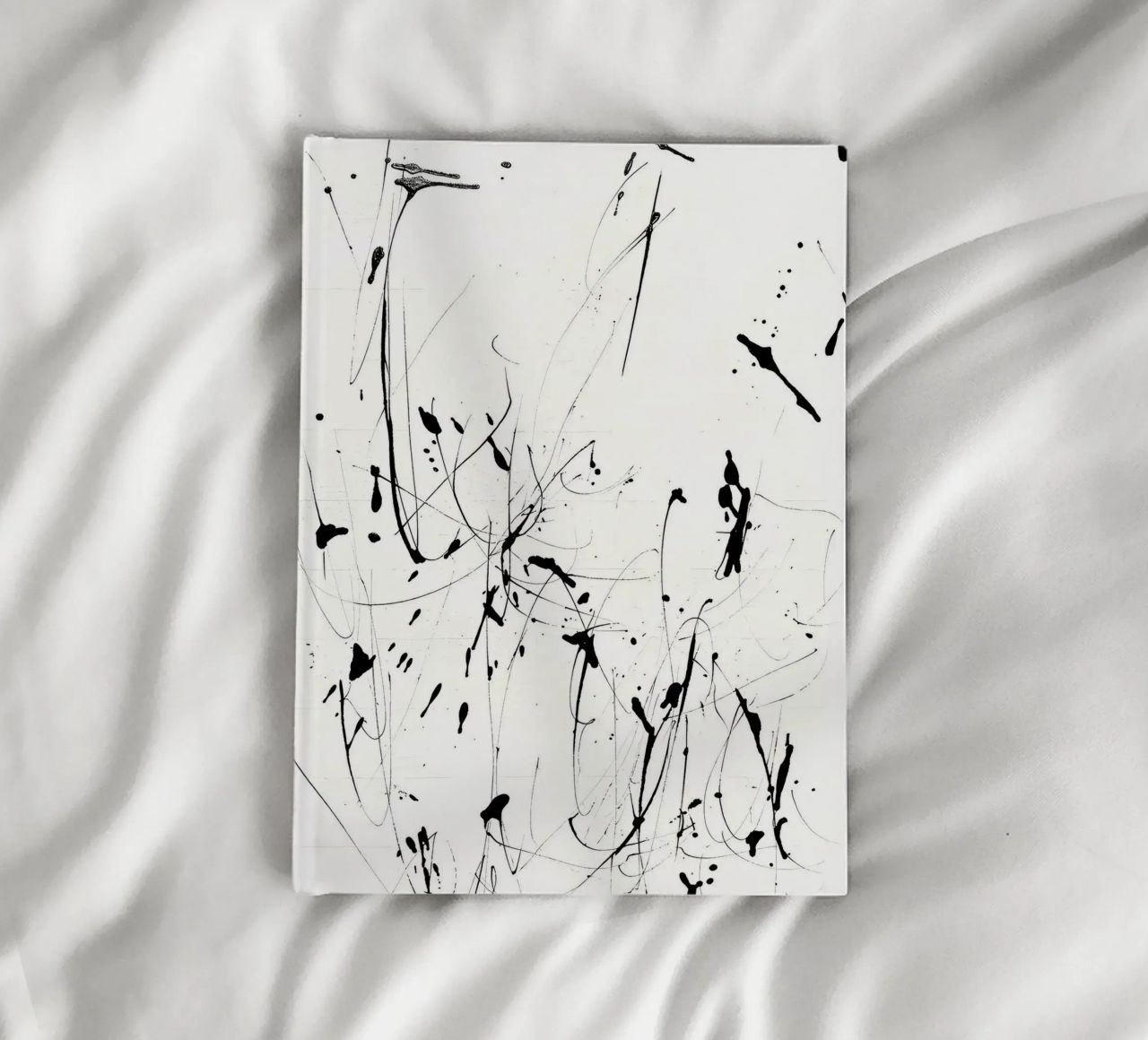 Chaos and harmony - modern splatter design notebook by Kunst und Kontrast