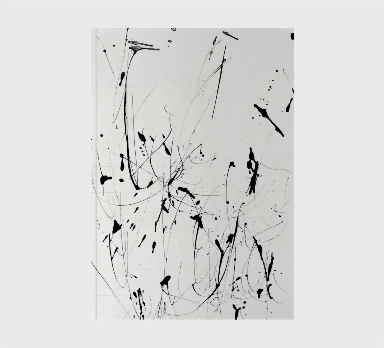 Chaos and harmony - modern splatter design notebook by Kunst und Kontrast