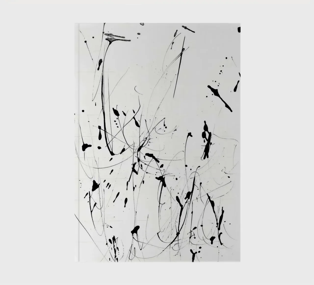 Chaos et harmonie - Un design moderne de splatter carnet de notes de Kunst und Kontrast