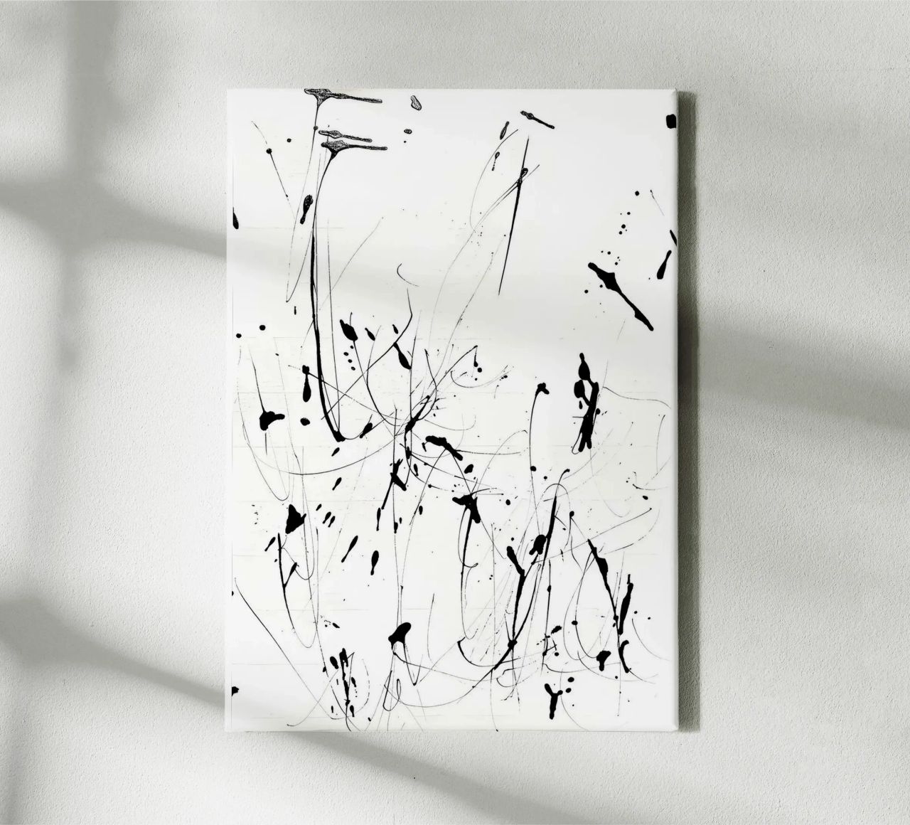 Chaos and harmony - modern splatter design canvas by Kunst und Kontrast