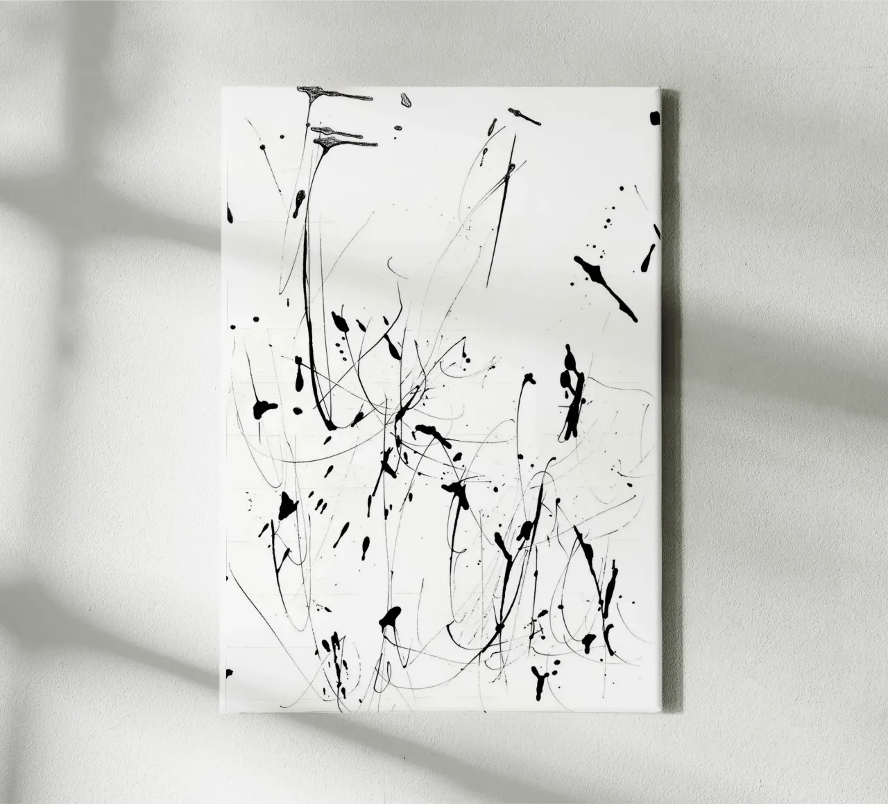 Chaos et harmonie - Un design moderne de splatter toile de Kunst und Kontrast