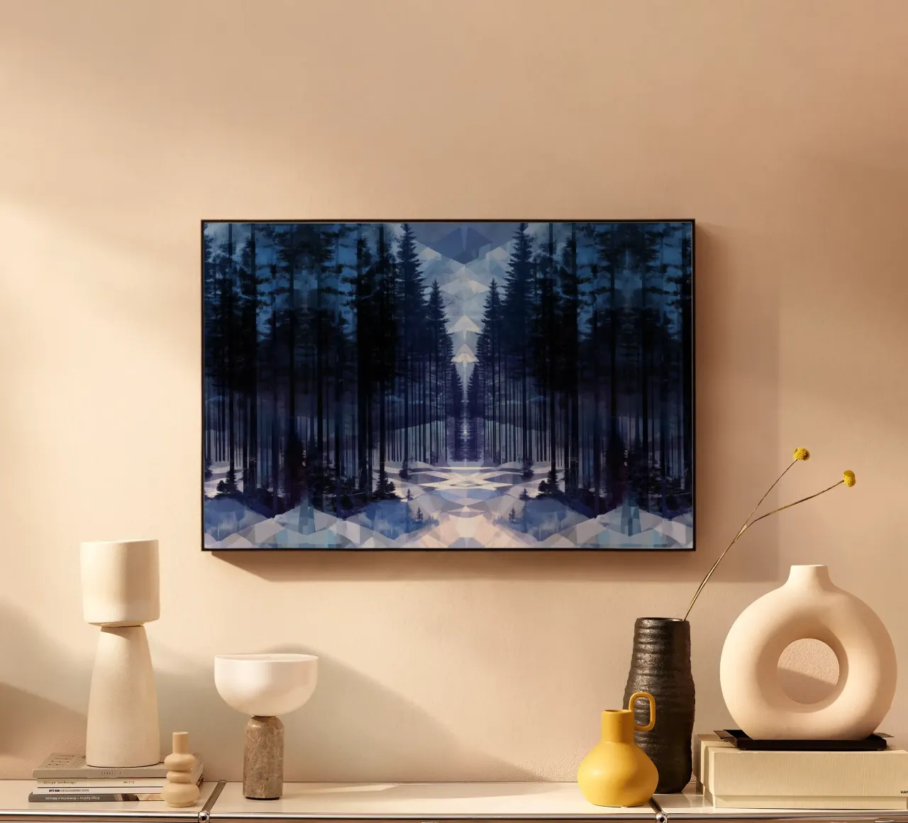 Snow Emerge - forest path plexiglass da The Quiet Senju