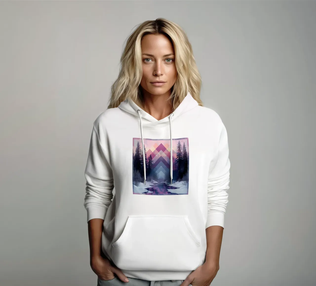 Snow emerge 2 - icon felpa con cappuccio da The Quiet Senju